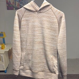 Quilted Beige Hoodie